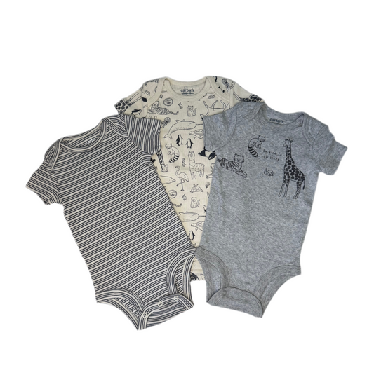 3-Piece Short Sleeve Bodysuits