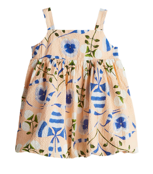 Floral Print Seersucker Dress