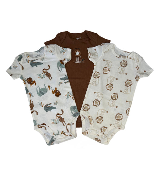 3-Piece Short Sleeve Bodysuits
