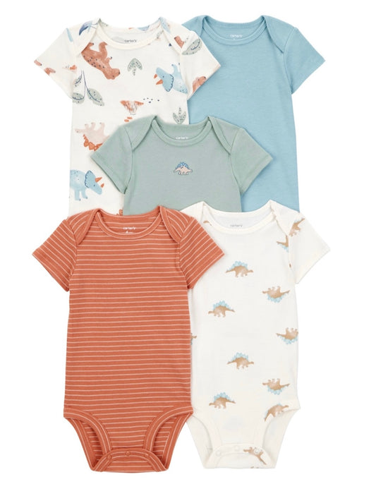 5-Pack Short-Sleeve Cotton Bodysuits