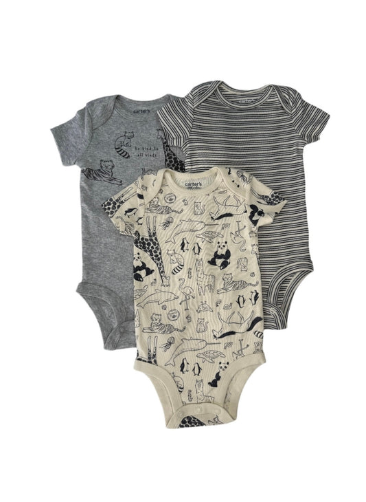 3-Piece Short Sleeve Bodysuit