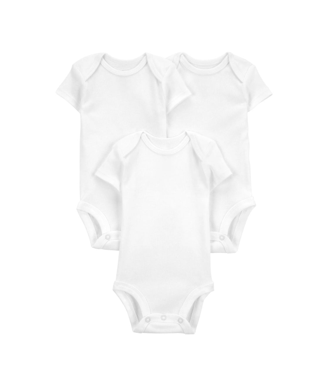 3-Piece Short Sleeve Bodysuit