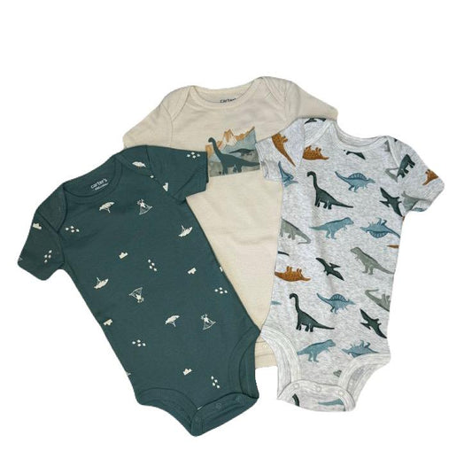 3-Piece Short Sleeve Bodysuits
