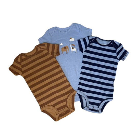 3-Piece Short Sleeve Bodysuits