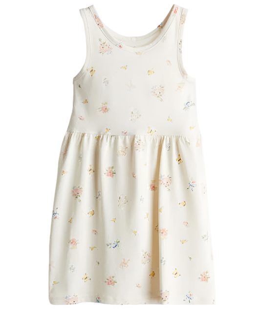 Short-Sleeve Cotton Dress