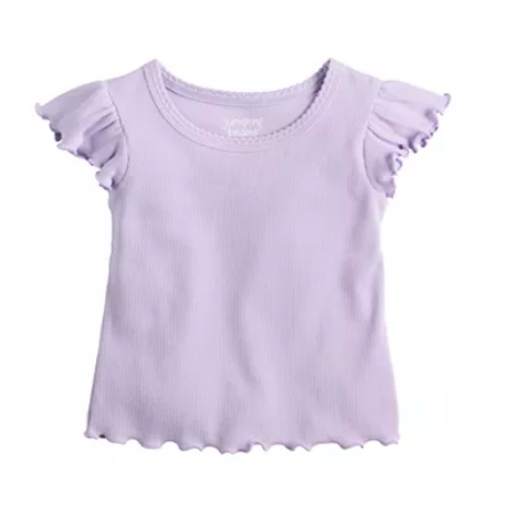 Short Flutter Sleeve Tee