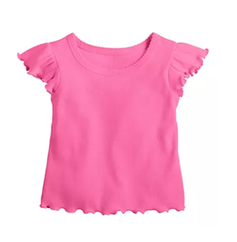 Short Flutter Sleeve Tee