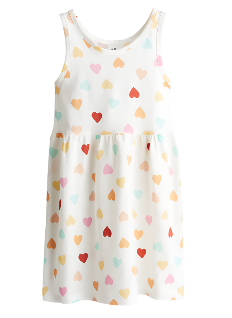 Short-Sleeve Cotton Dress