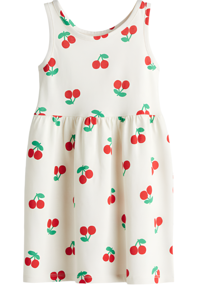 Short-Sleeve Cotton Dress