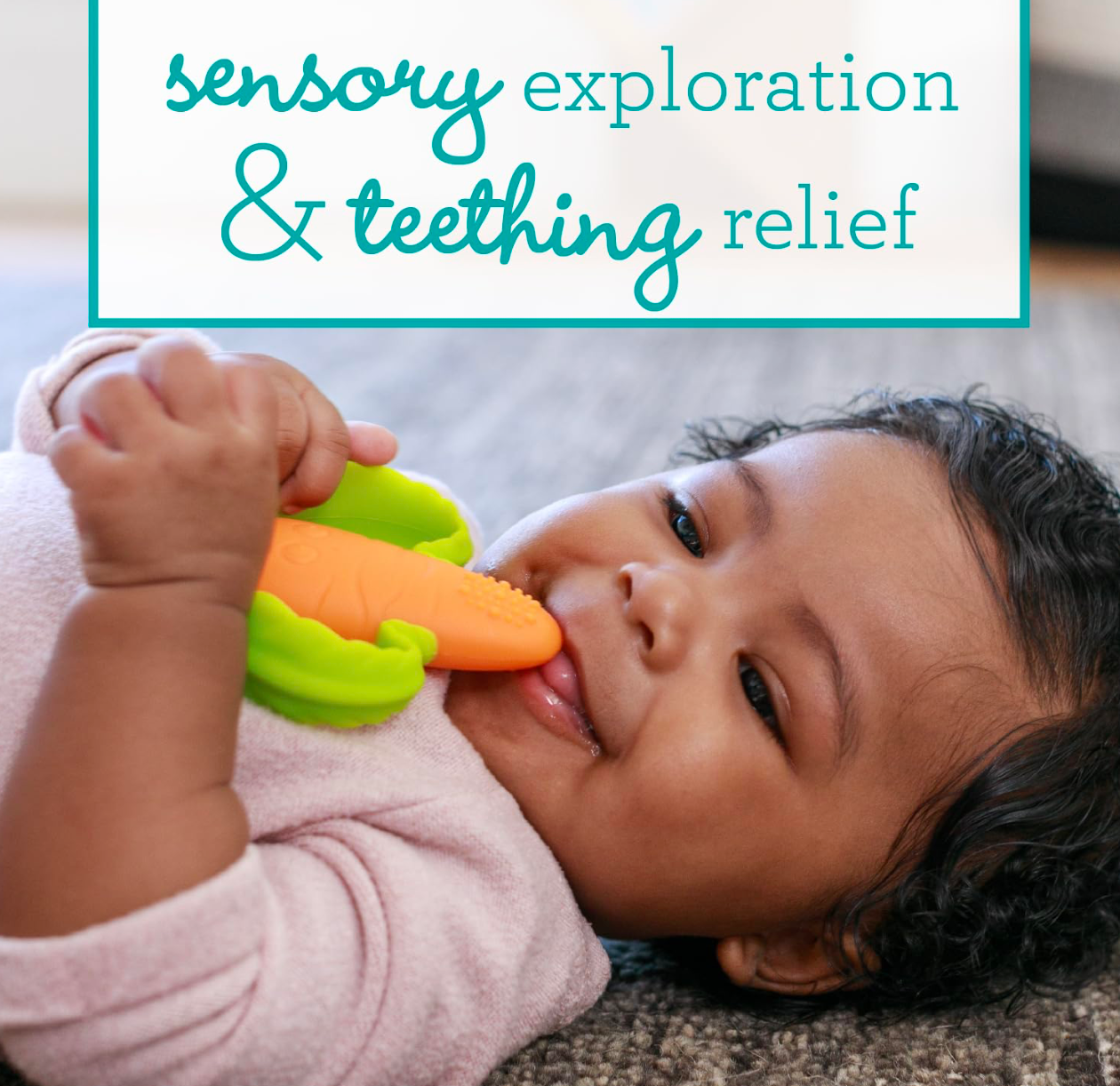 Infantino Lil’ Nibbles Textured Silicone Teether