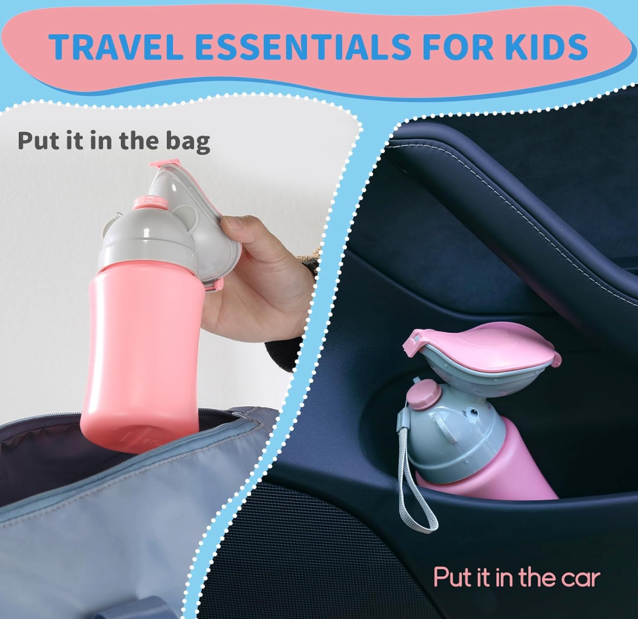 Travel Urinal Portable Potty Pee Cup For Toddlers (Girls)