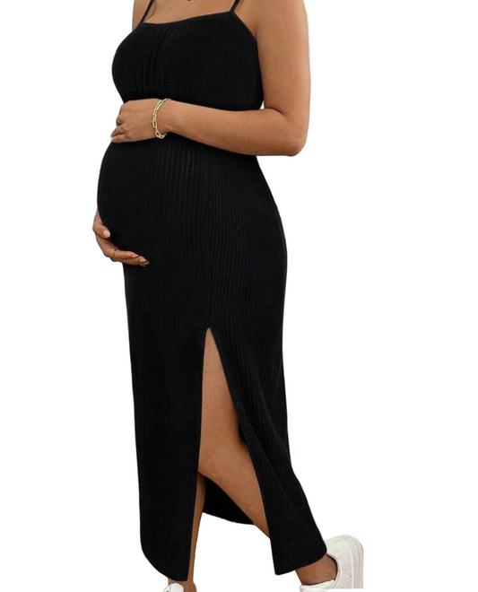 Split-Side Maternity Dress