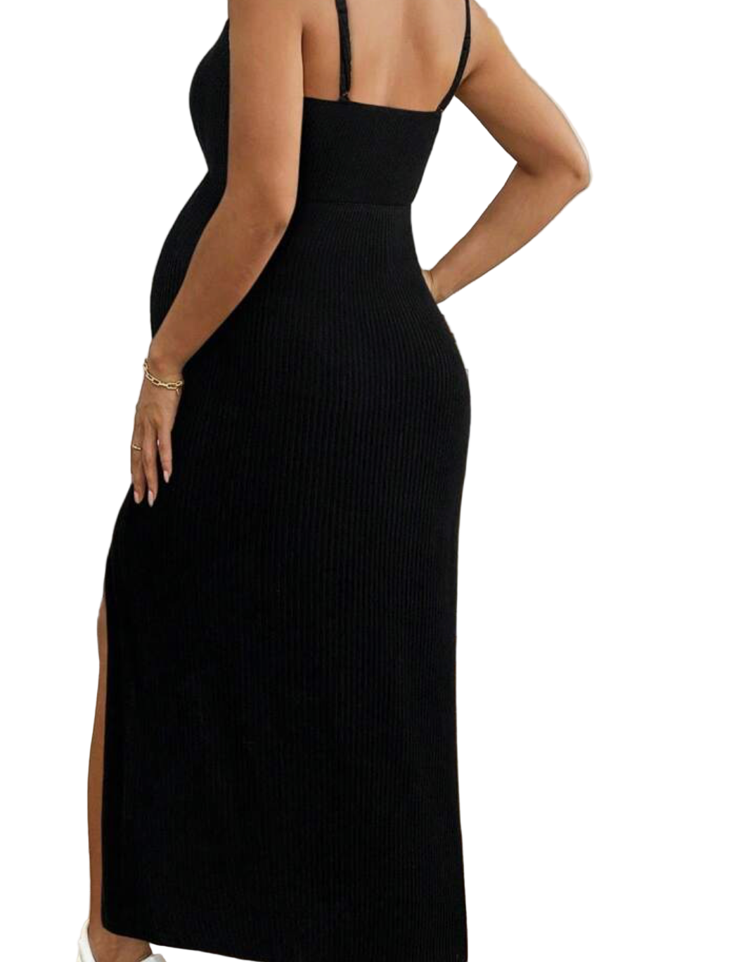 Split-Side Maternity Dress