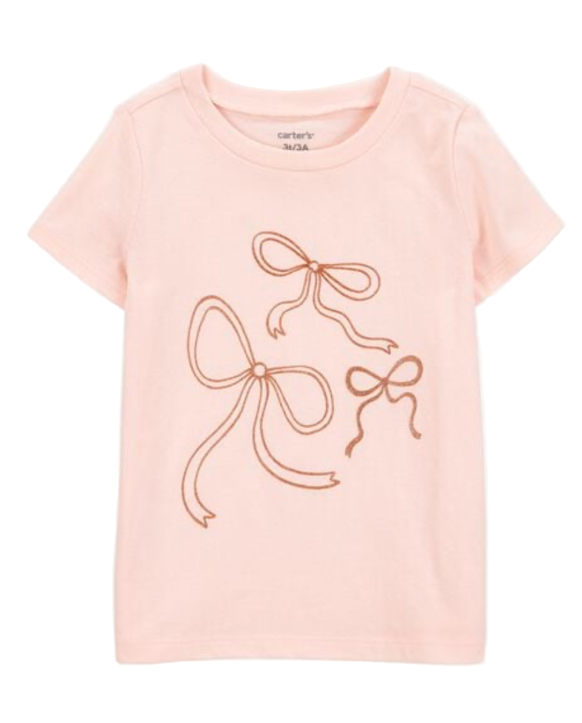 Bow Short Sleeve Graphic Tee