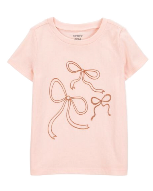 Bow Short Sleeve Graphic Tee