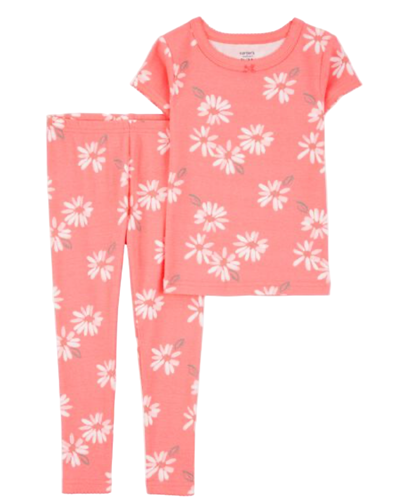 2-Piece Floral 100% Snug Fit Cotton Pajamas