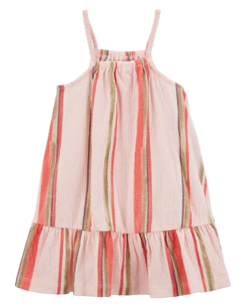 Striped Geo Print Dress